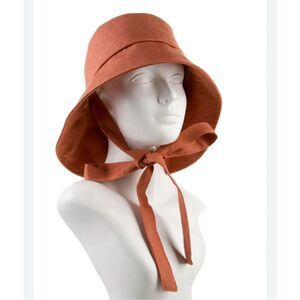 Eugenia Kim Ally Packable Asymmetric Bucket Hat 100% Linen